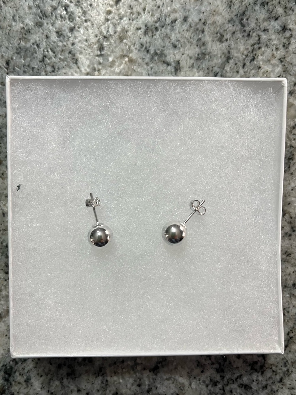 Sterling silver ball studs